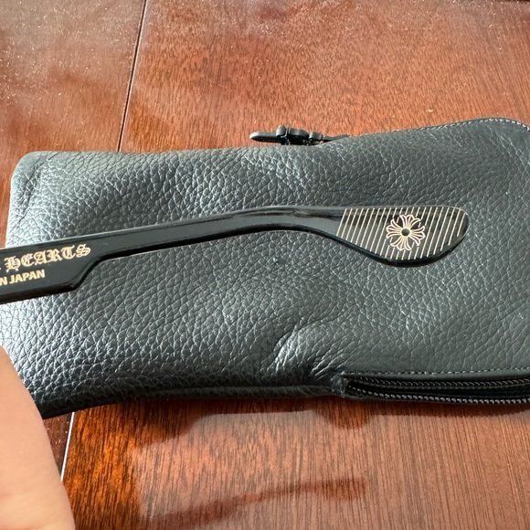 🆕 Chrome Hearts DIAMOND factory Embellished Box Office Sunglasses Gold Hardware - Picture 10 of 16